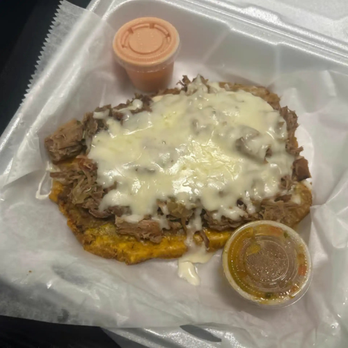 Fried Plantains with Steak